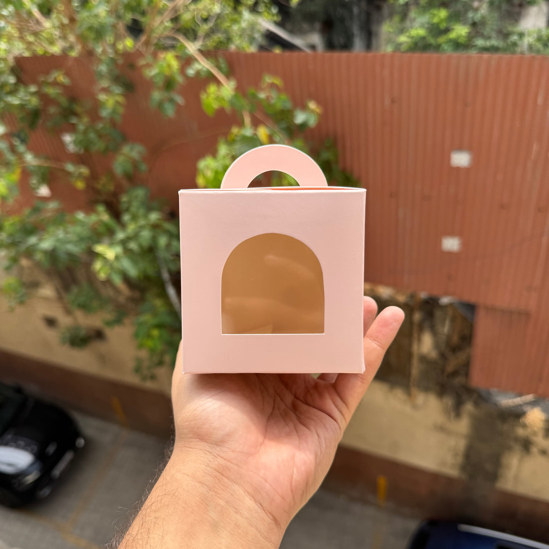 Pastel Peach Jar Candle / Single Cupcake Box (10pc)