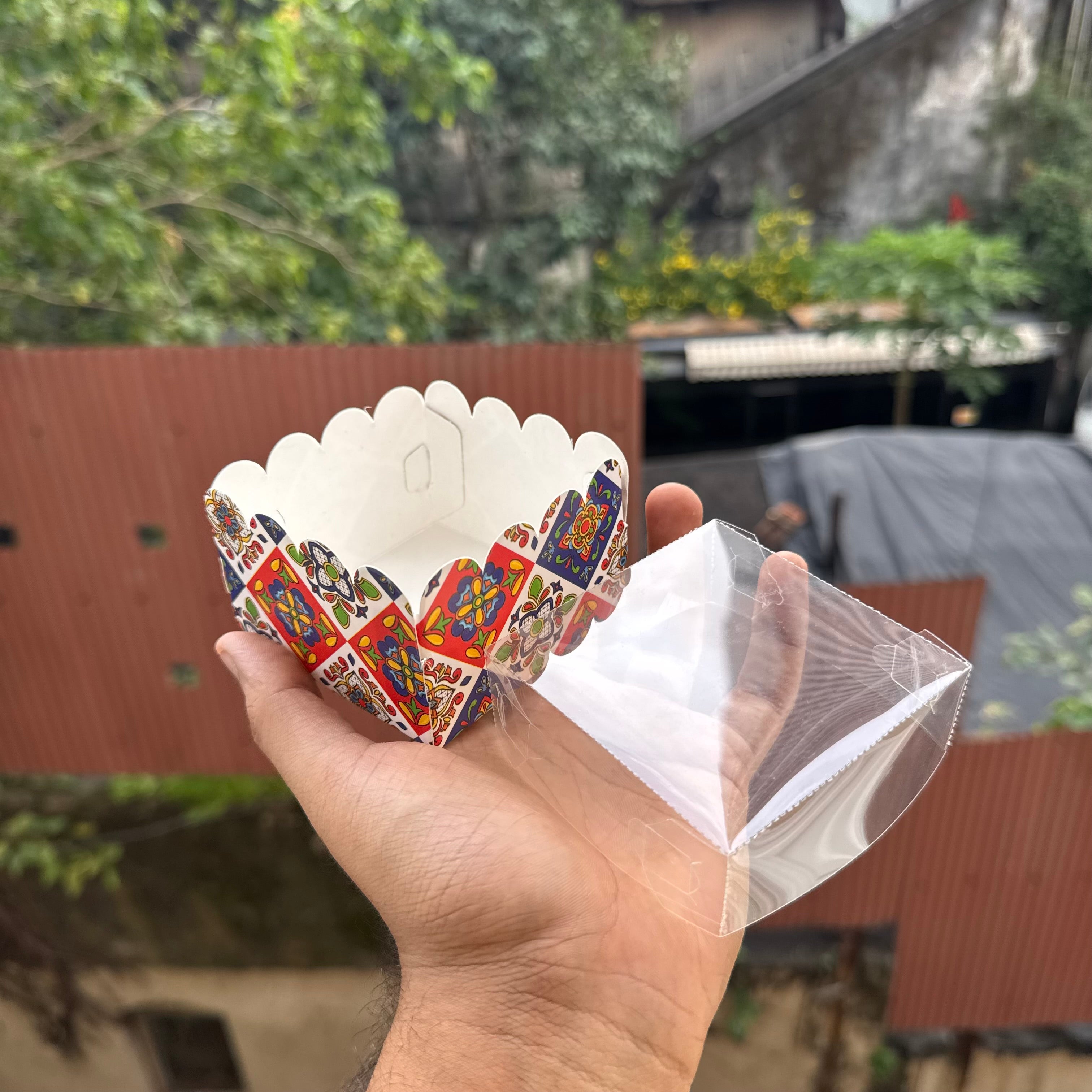 Diwali Frill Single Brownie | Donut Box (10pc) ~ Utsav Collection