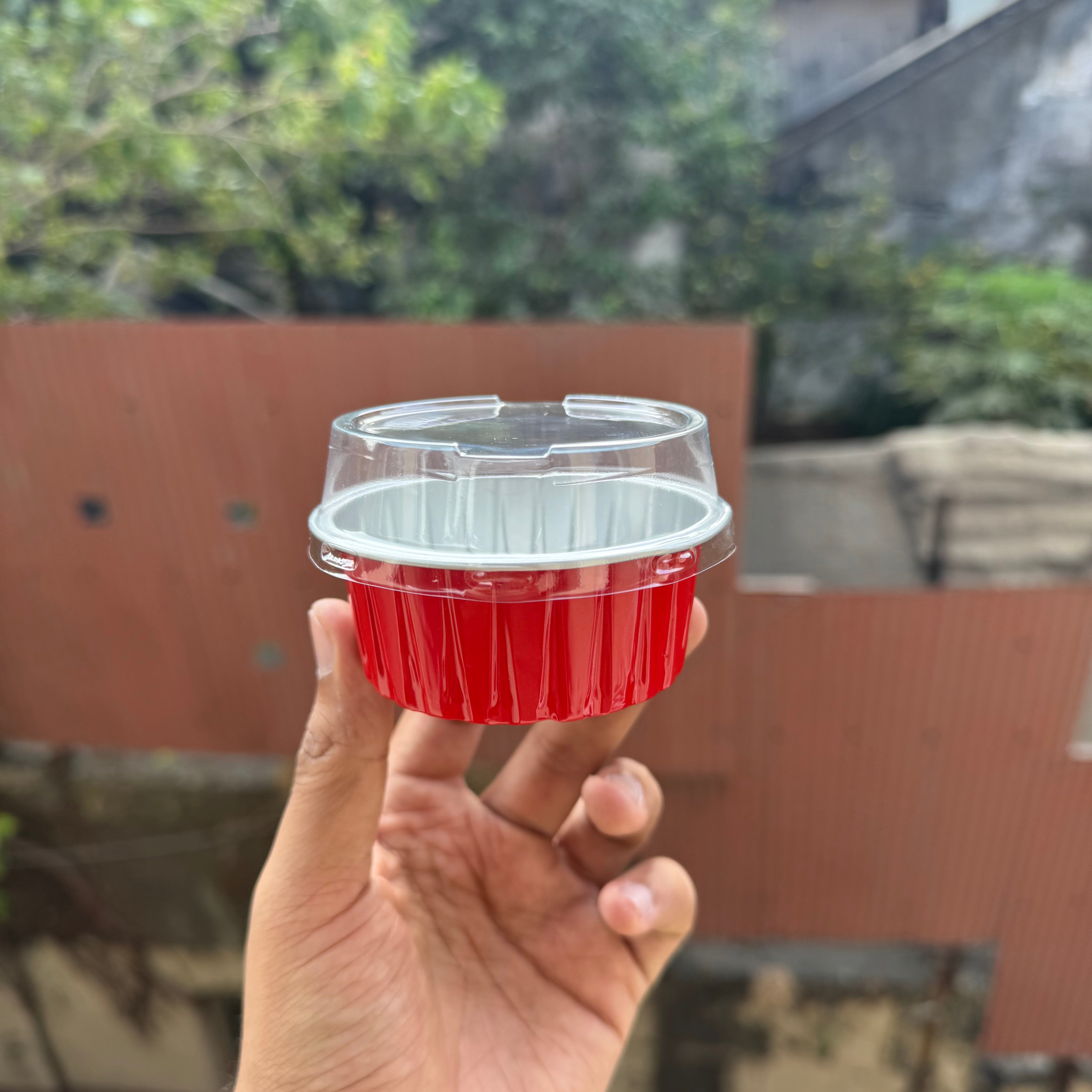 Round Foil Container With Lid (10pc)