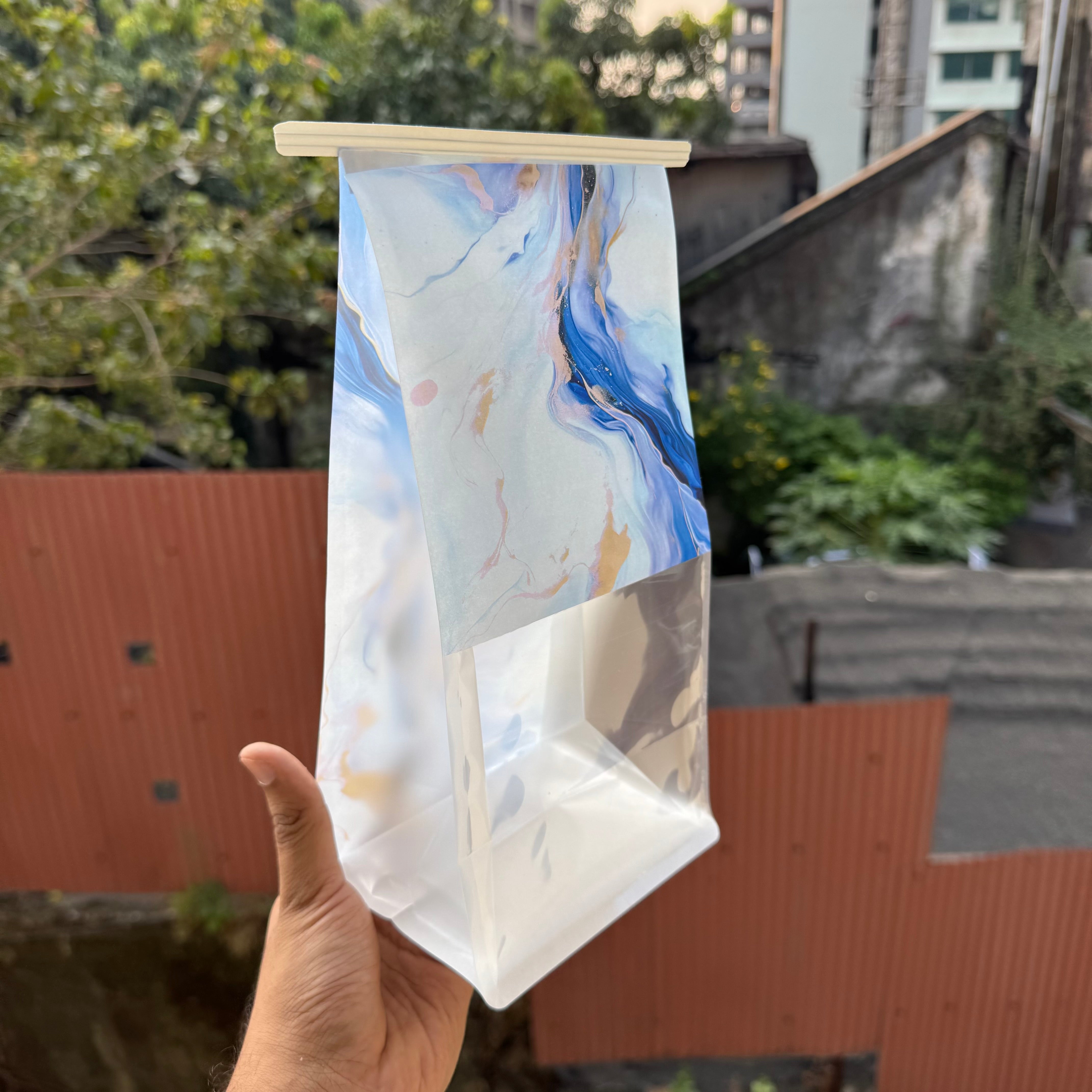 Marble Print Seal Bag S (10 pc)