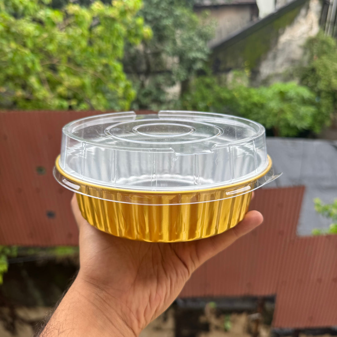Round Foil Bakeable Container Large (10pc)