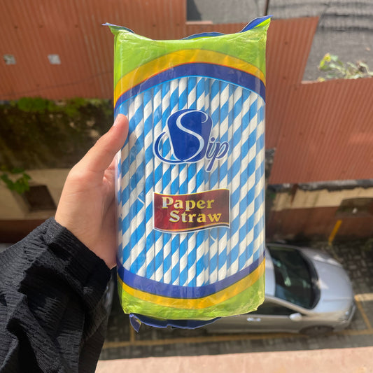 Paper straws 100pc pack