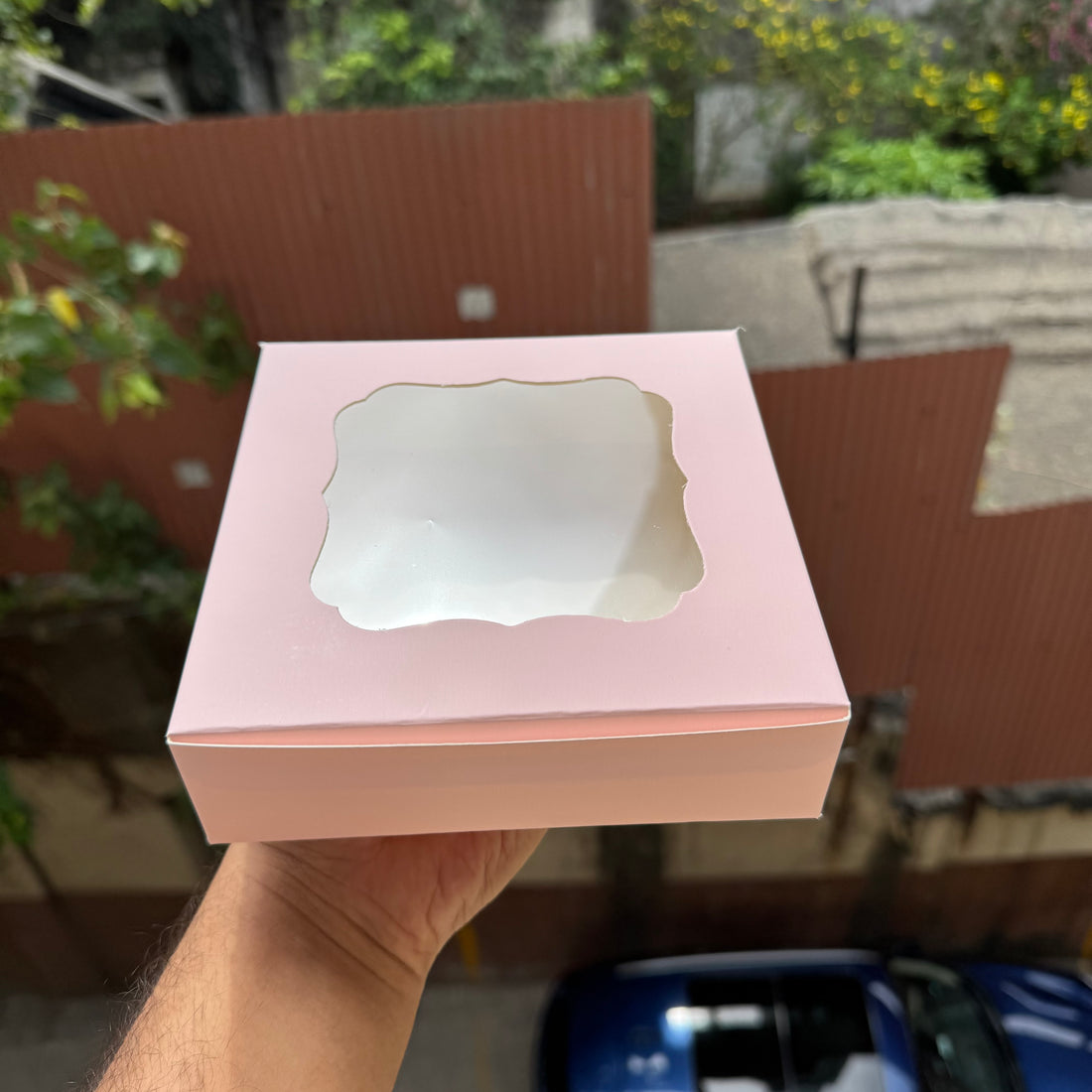 Pastel Peach 4 Brownie Box (10pc)