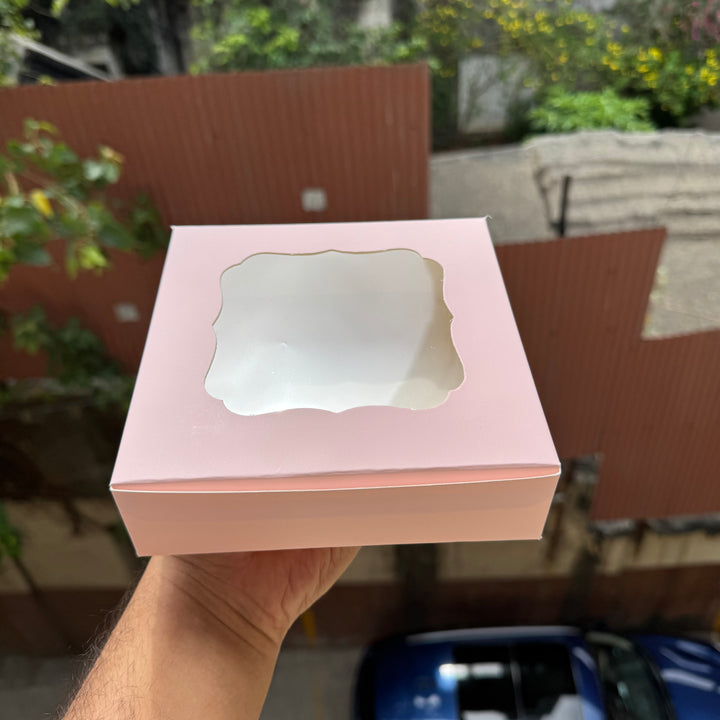 Pastel Peach 4 Brownie Box (10pc)