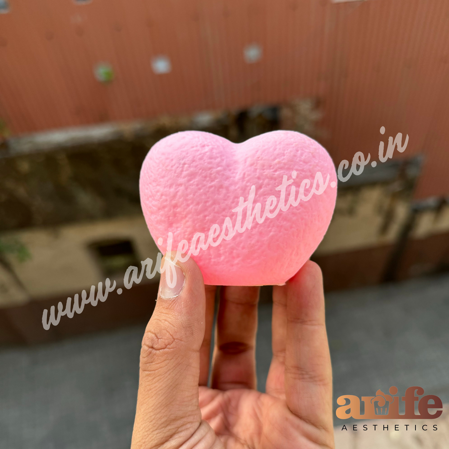 LED Pink Heart Toy Topper With Light