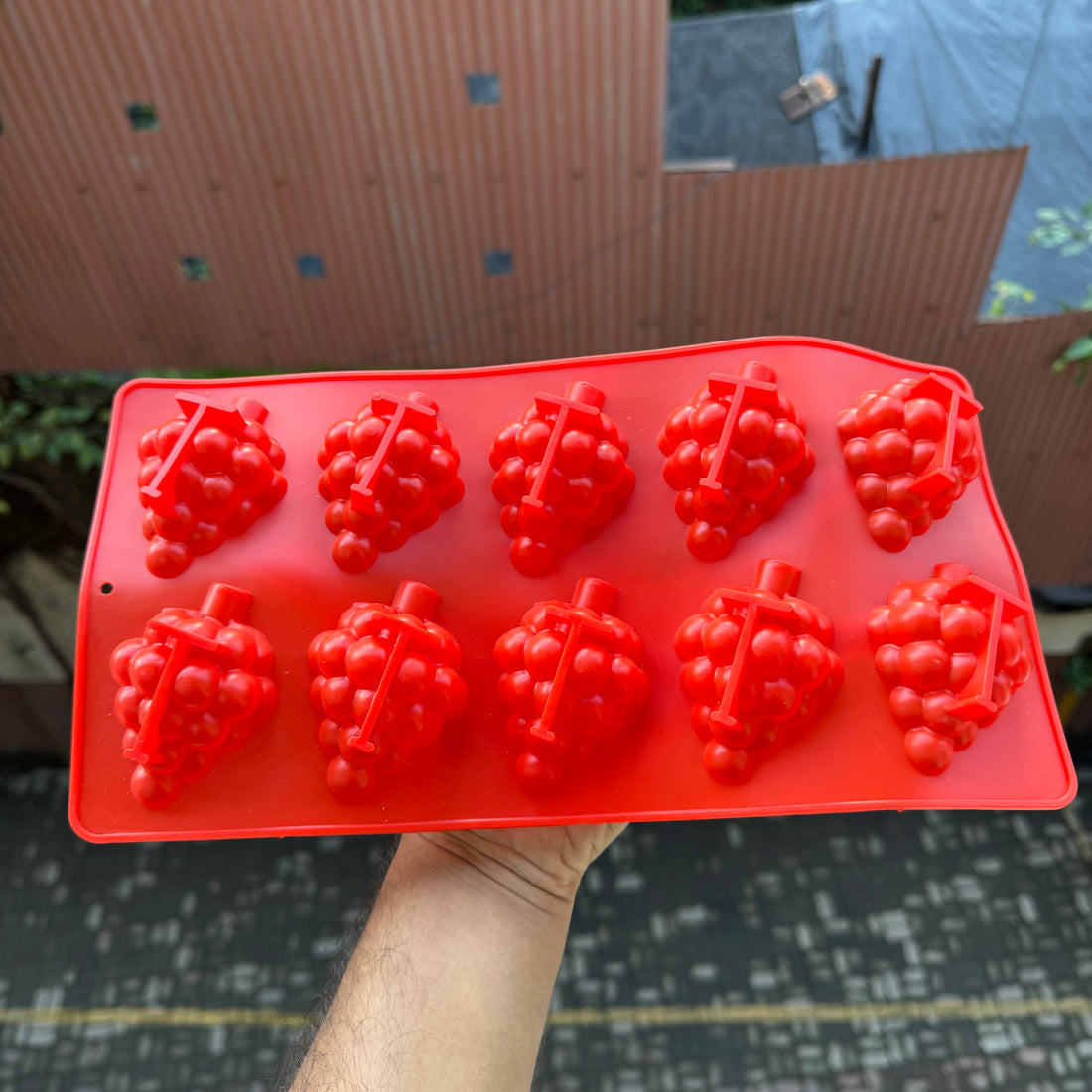 Hyper realistic Fruit Silicon Mould | Grapes | 1pc (10 Cavities)