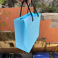 Fancy Gift Bag Blue (10pc) 8x4x8inch