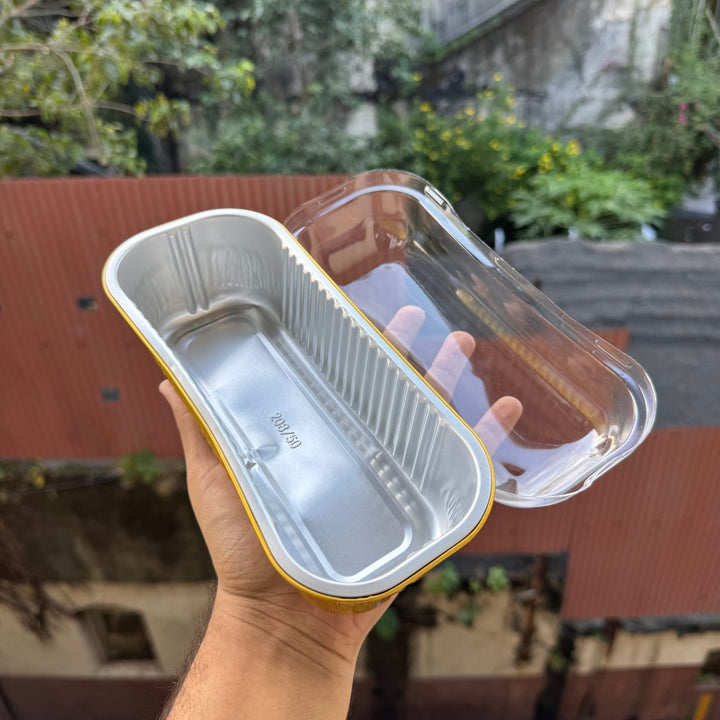 Jumbo Foil Rectangle Bakeable Cup | Foil Container (10pc)