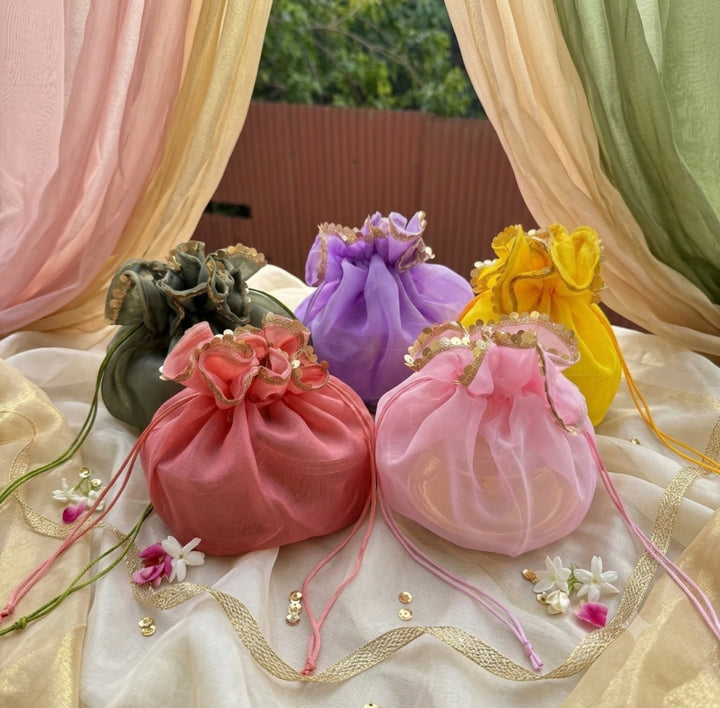 Organza Ribbon Potli - 1pc Any