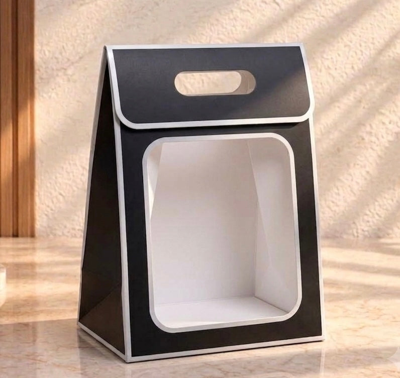 The Frame Hamper Tote Bag (10pc) | 12x9x5inch | Black