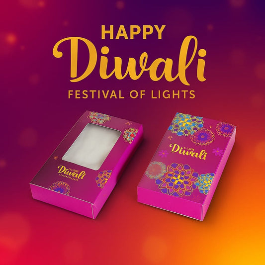 Diwali Multipurpose Kunafa / Chocolate Bar Box • Used For Candle Packaging As Well (10pc)