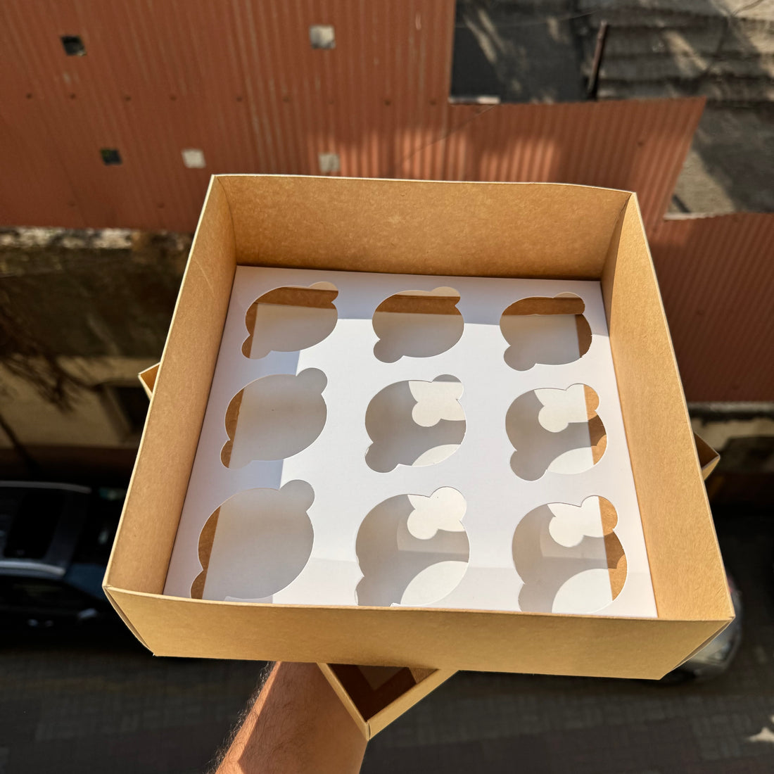9in1 Cupcake Box Kraft