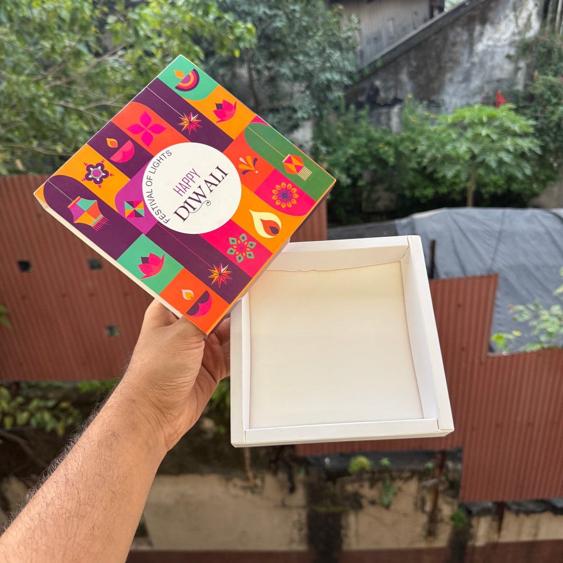Diwali Slider Box (10pc) || 9 Cavity Size ~ Print A