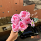 Pink ABCD Artificial Flower Bunch