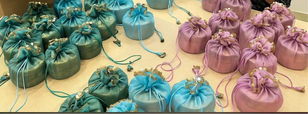 Organza Ribbon Potli - 1pc Any