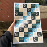 Eid Mubarak Sticker Sheet Square