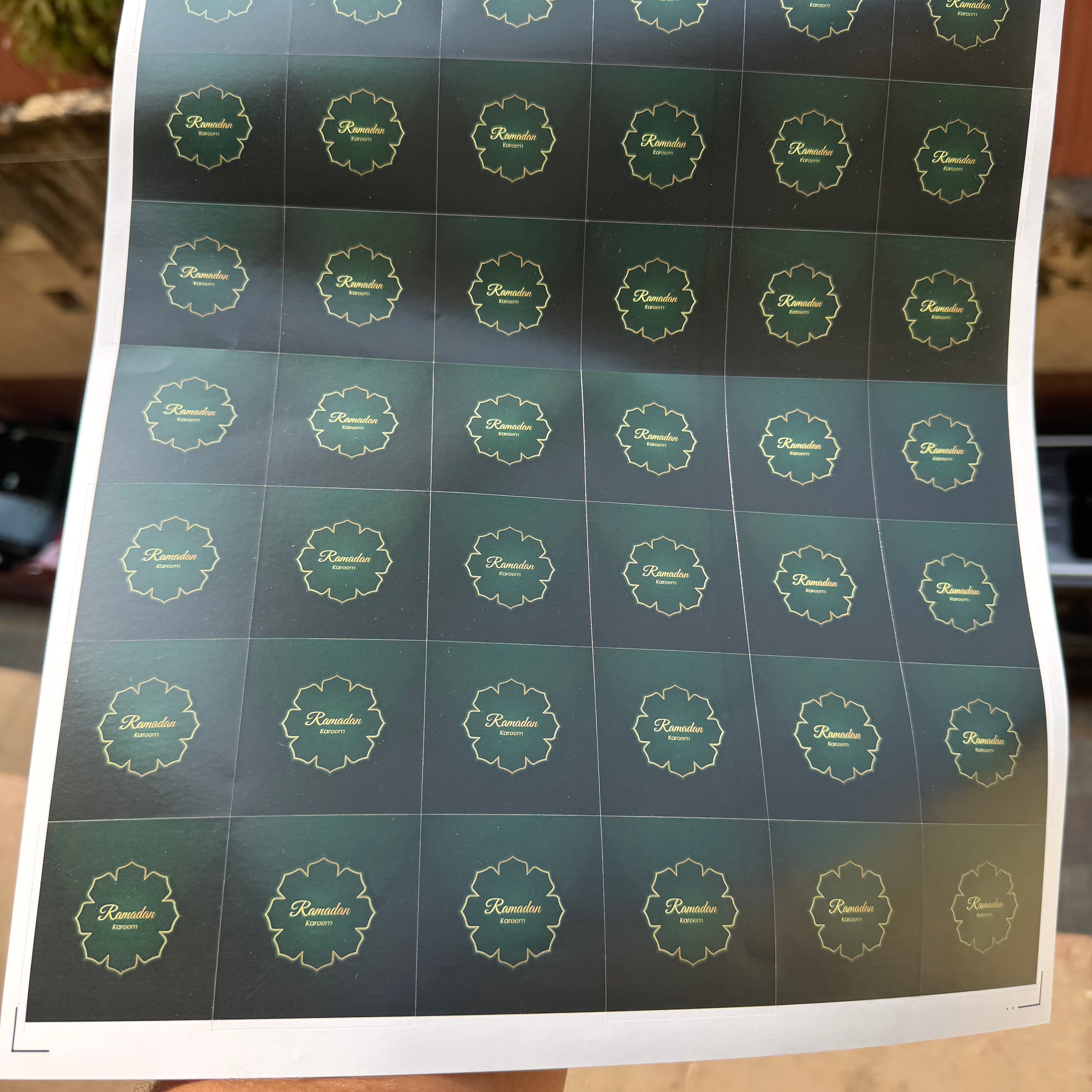 Ramadan Sticker Sheet Square