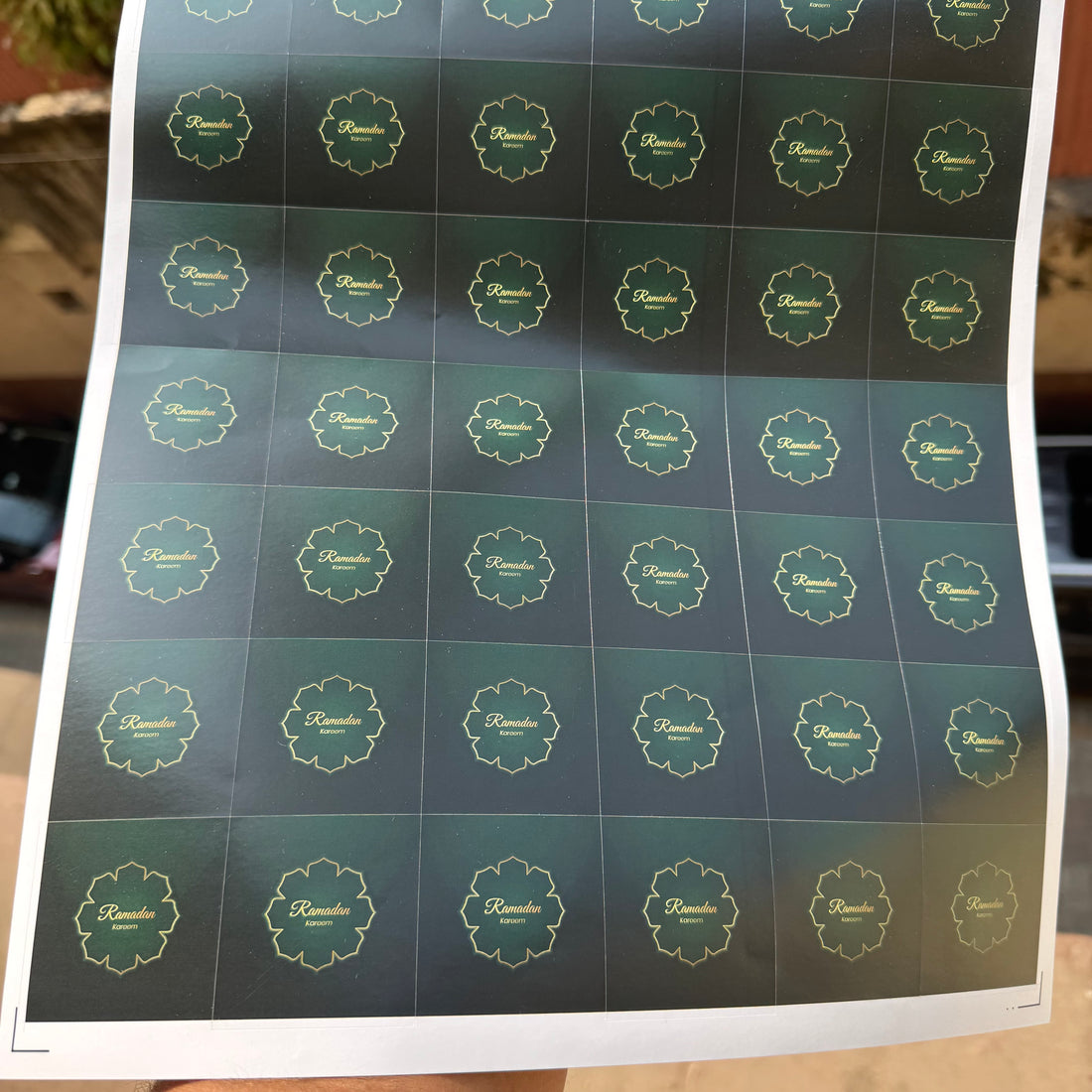 Ramadan Sticker Sheet Square