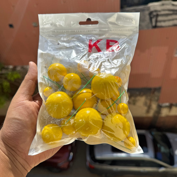 Yellow Faux Ball
