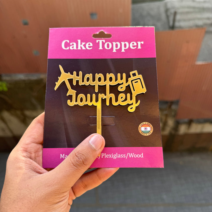 Happy Journey - 4inch Acrylic Cake Topper • SVN