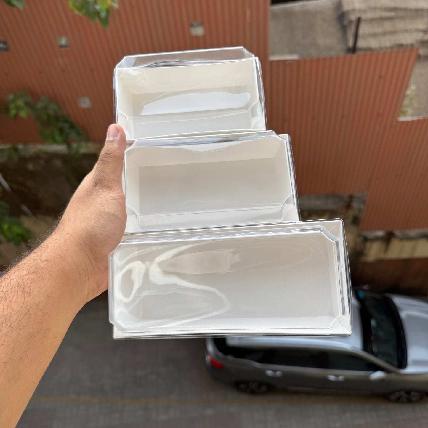 Loaf Liner With Lid White Medium (10pc)