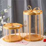 Round Cake Box with Transparent Top 8x8x10inch