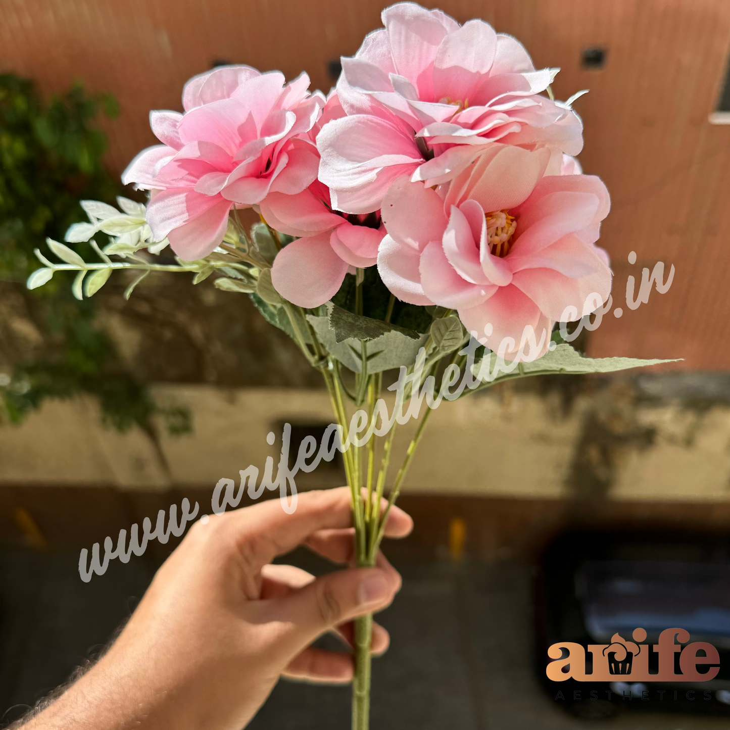 Blooming Pink Flower Bunch