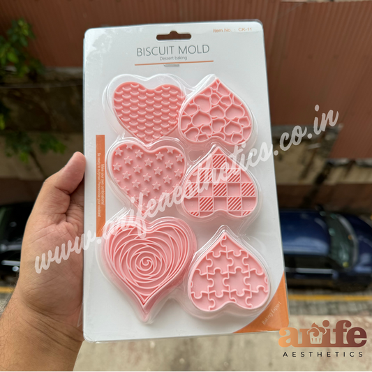 Heart Cookie Cutter Set Of 6pcs