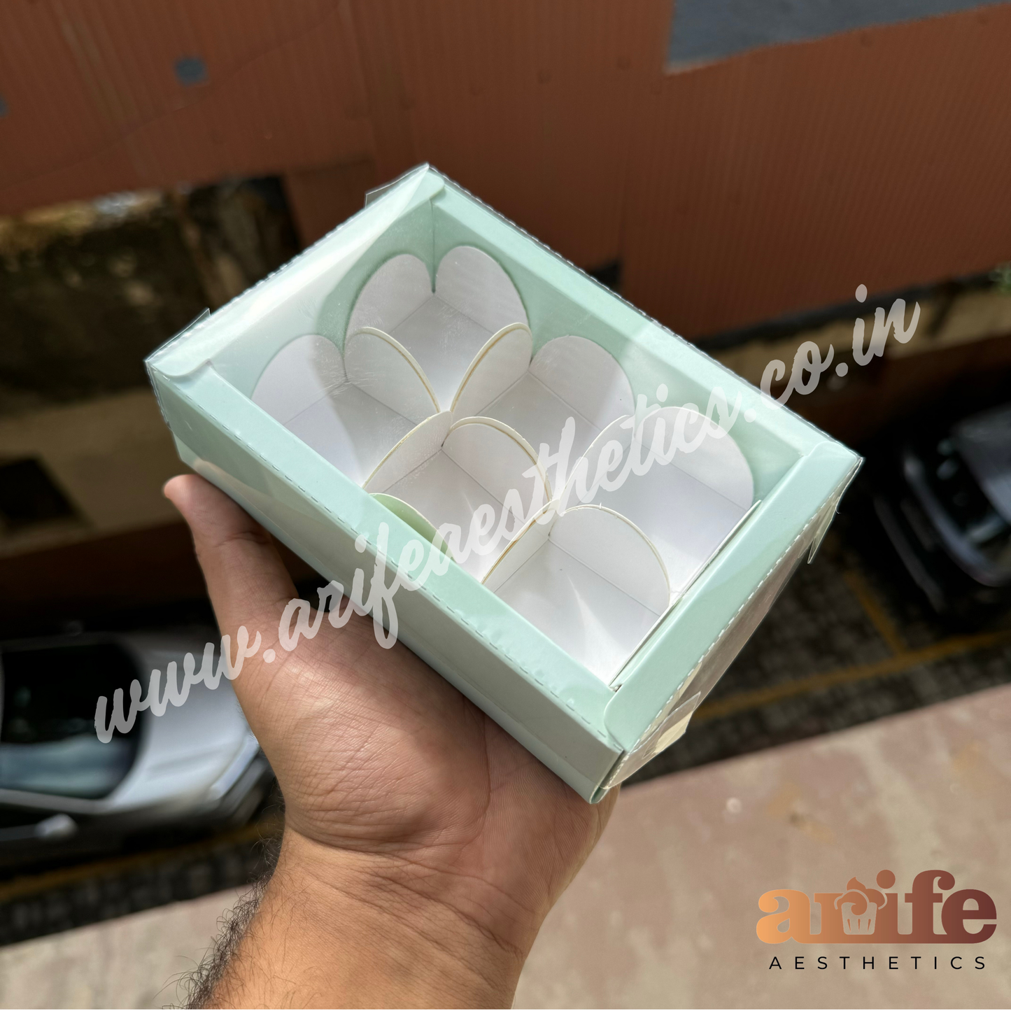 6 Cavity Premium Chocolate Box (10pcs)