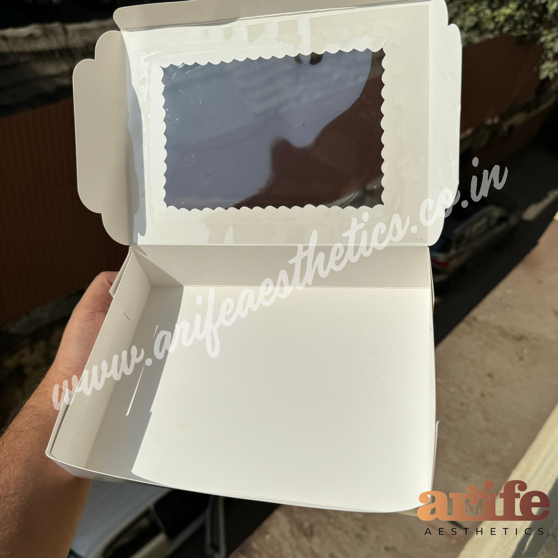 Six Brownie Box White (10pc)