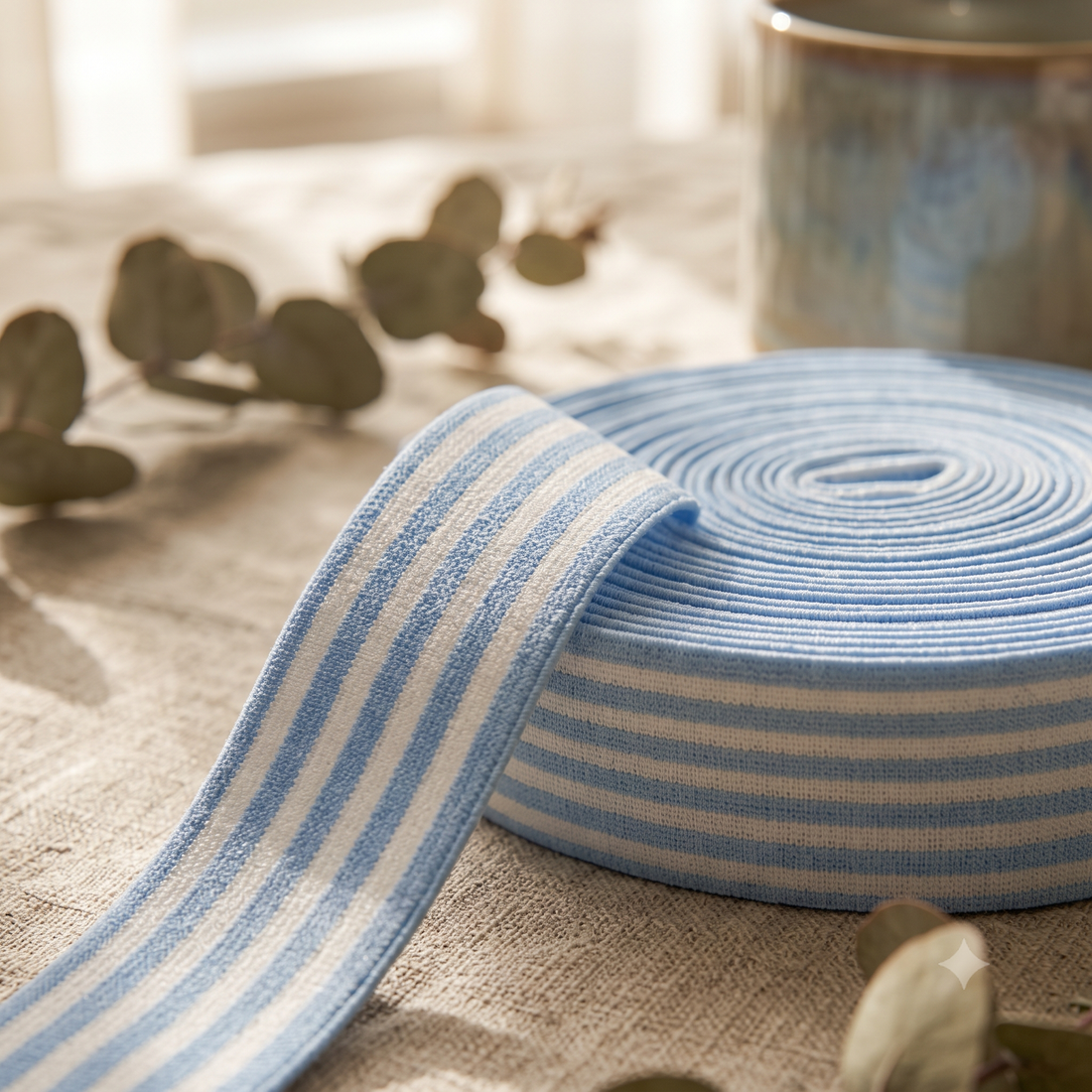 Stripe Ribbon | Blue | 25yards roll (1pc)