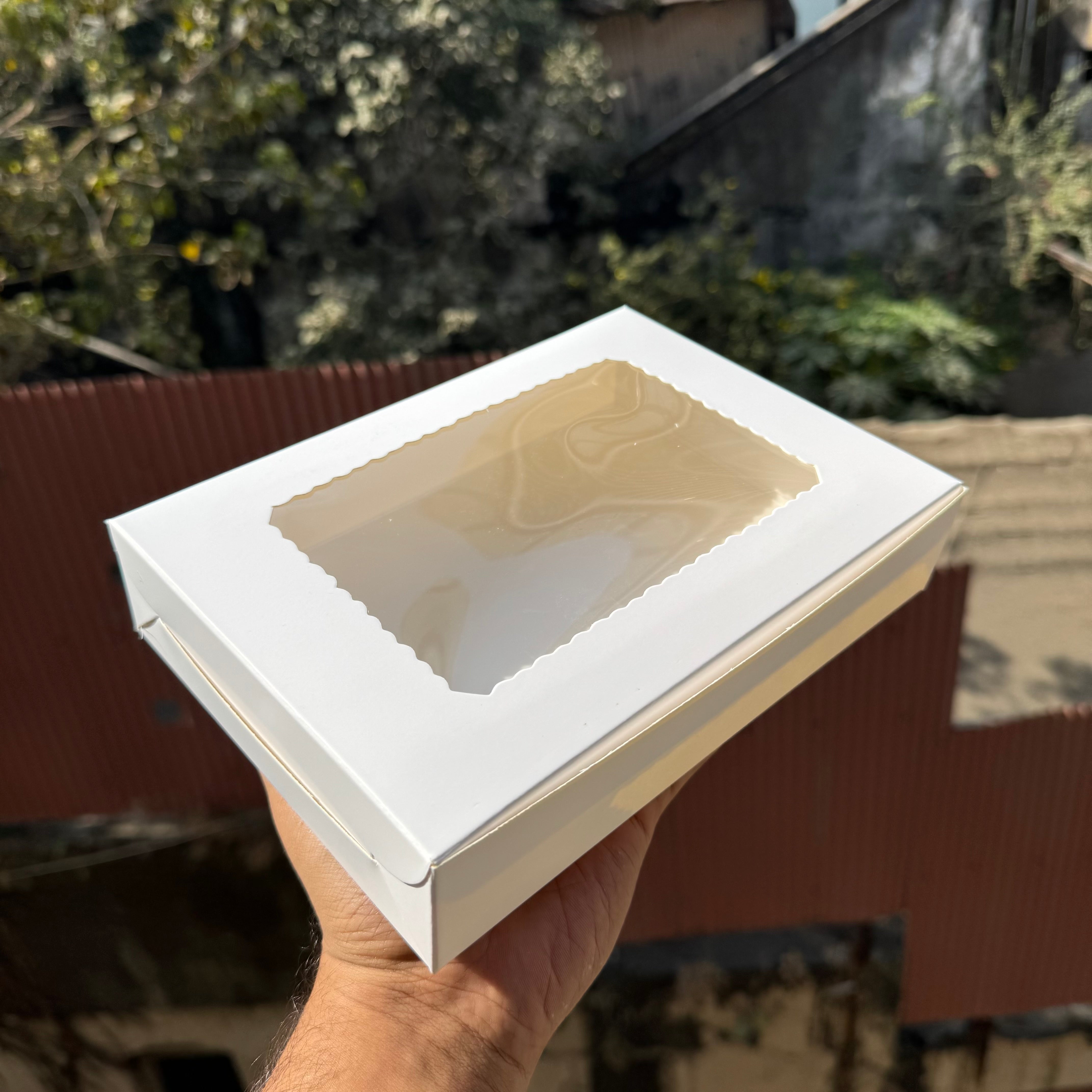 Six Brownie Box White (10pc)