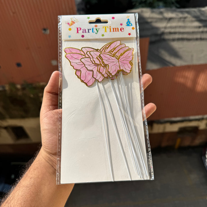 Pink Butterfly With String