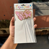 Pink Butterfly With String
