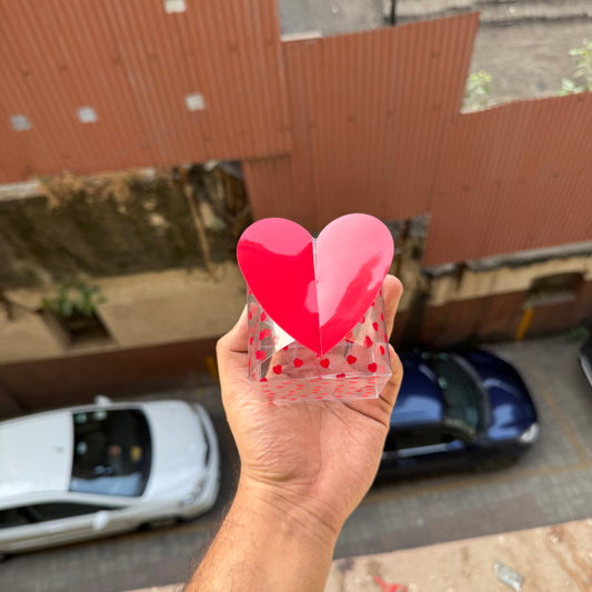 Heart Transparent Box (10 pc)