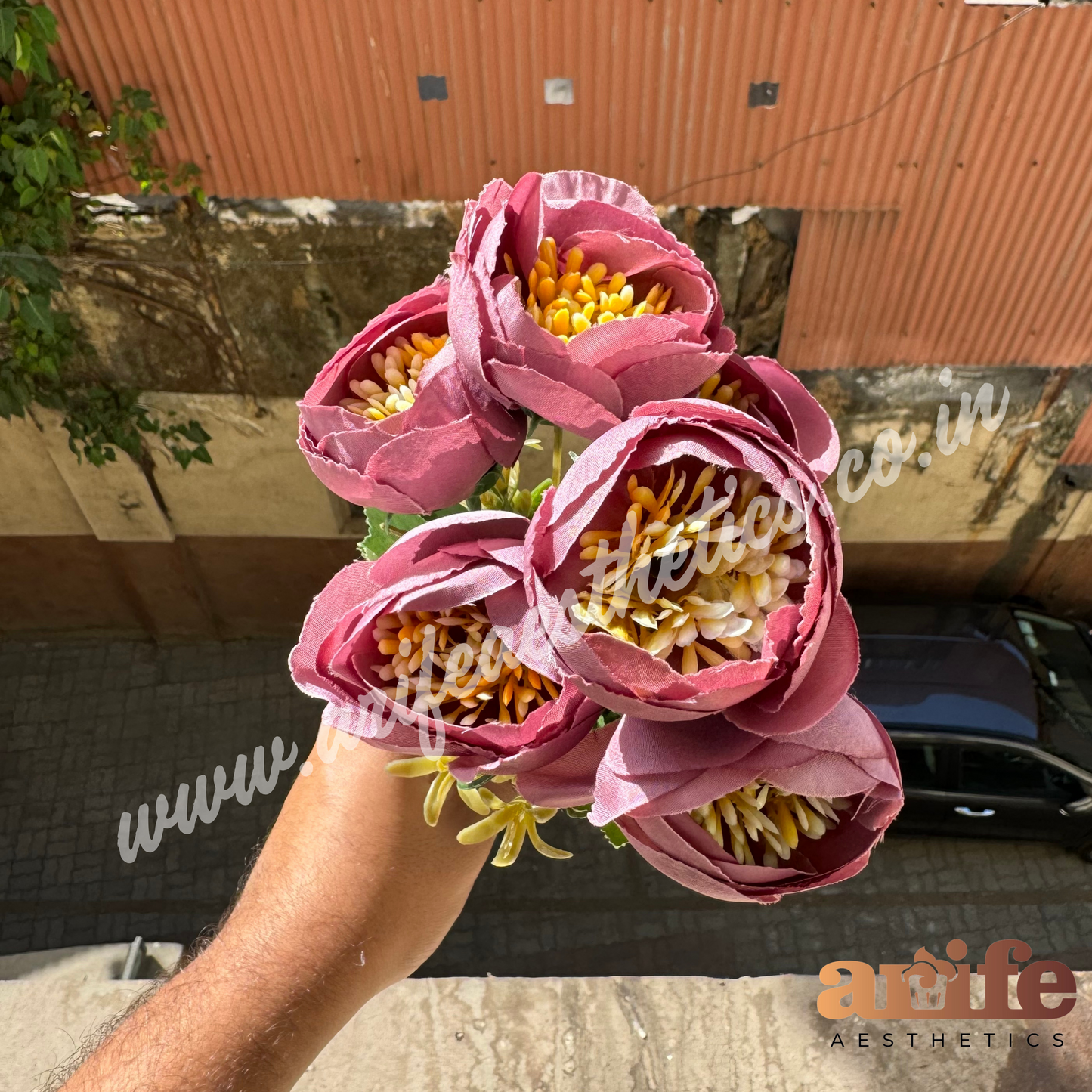 Peony Flower Bunch Combo