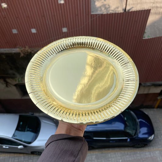 Golden Paper Plates (50pc)