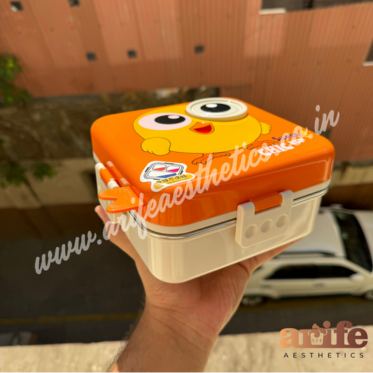 Super Chick Double Decker Stainless Steel Lunch Box