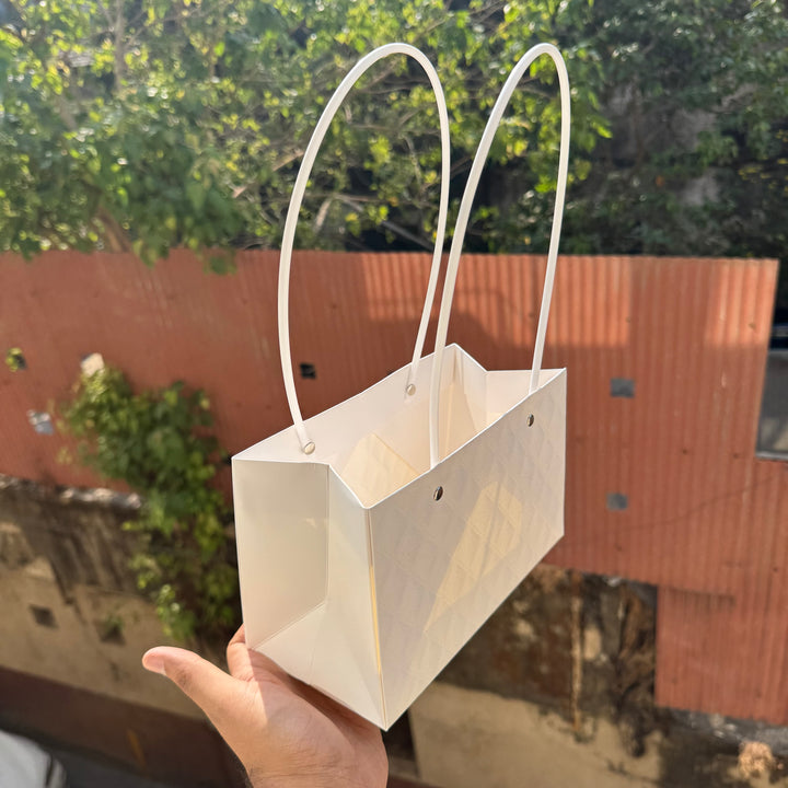 Candle Bouquet Bag White 1pc