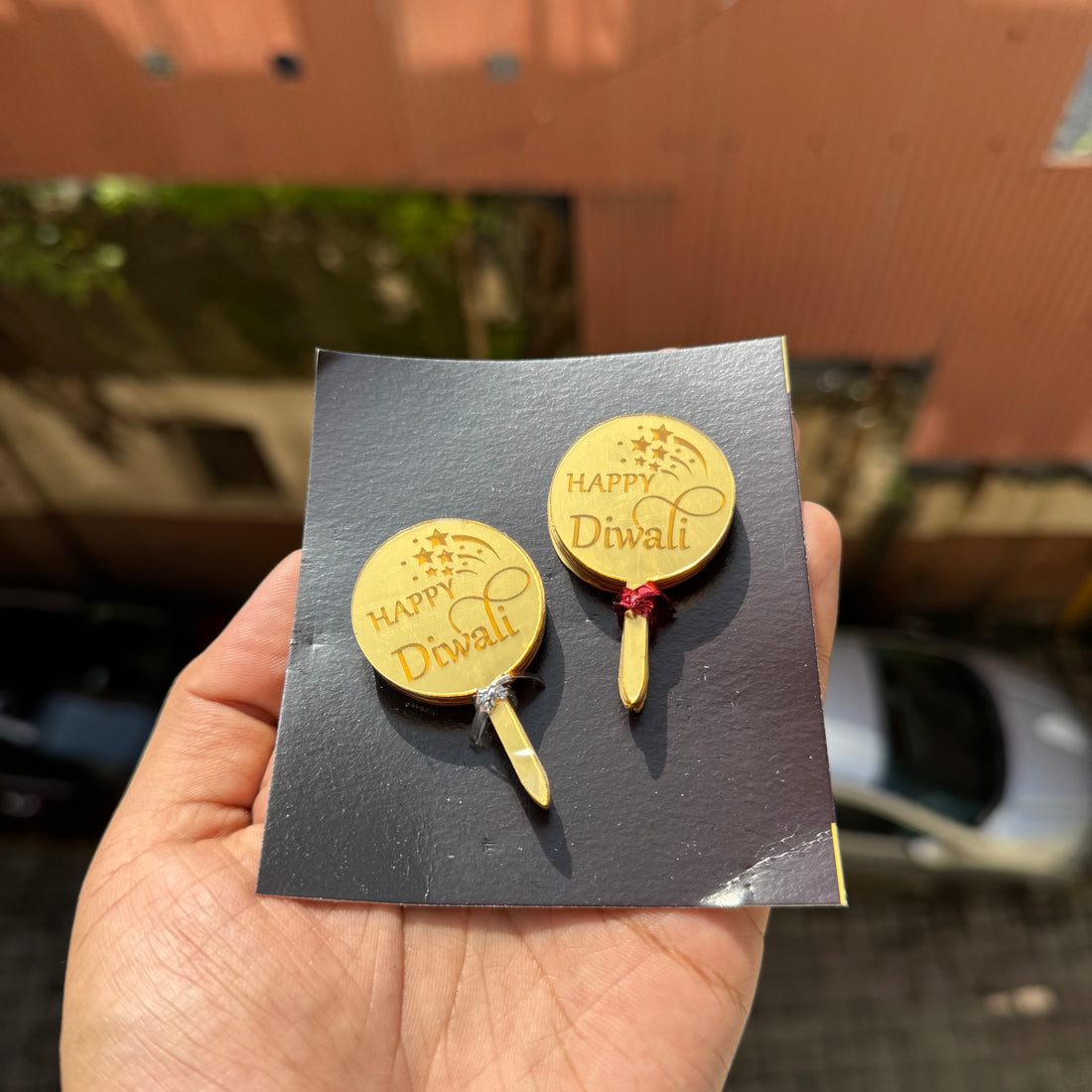 Happy Diwali 2inch Acrylic Tags | Round (20pcs)