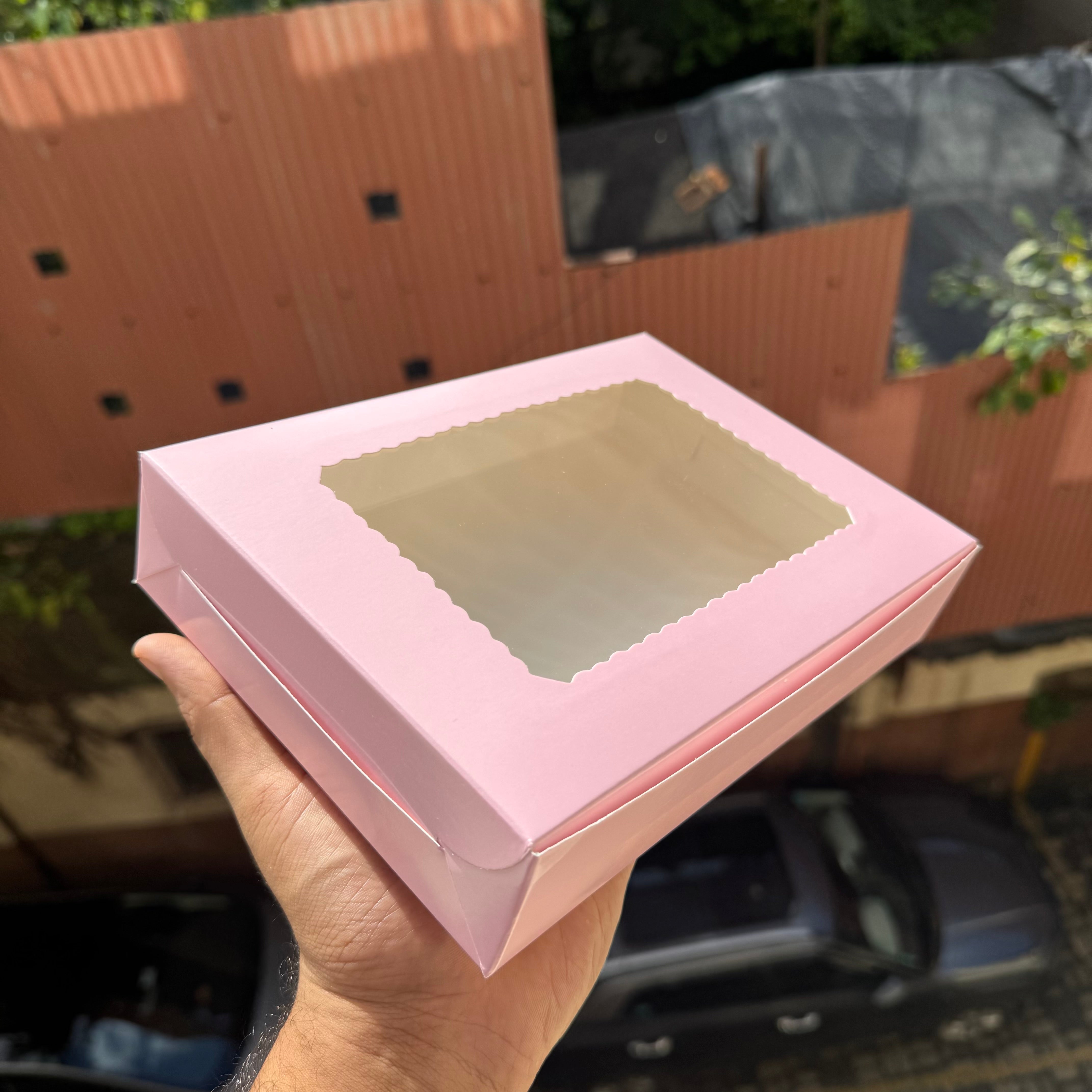 Six Brownie Box Pink (10pc)