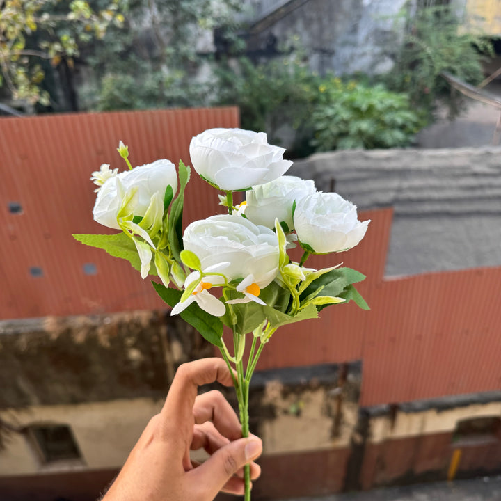 Artificial Flower Bunch With Stem and Leaves (1pc) #440