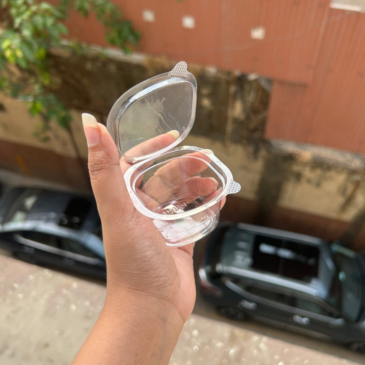 Hinged Pvc Dip Container 70ml (50pc)