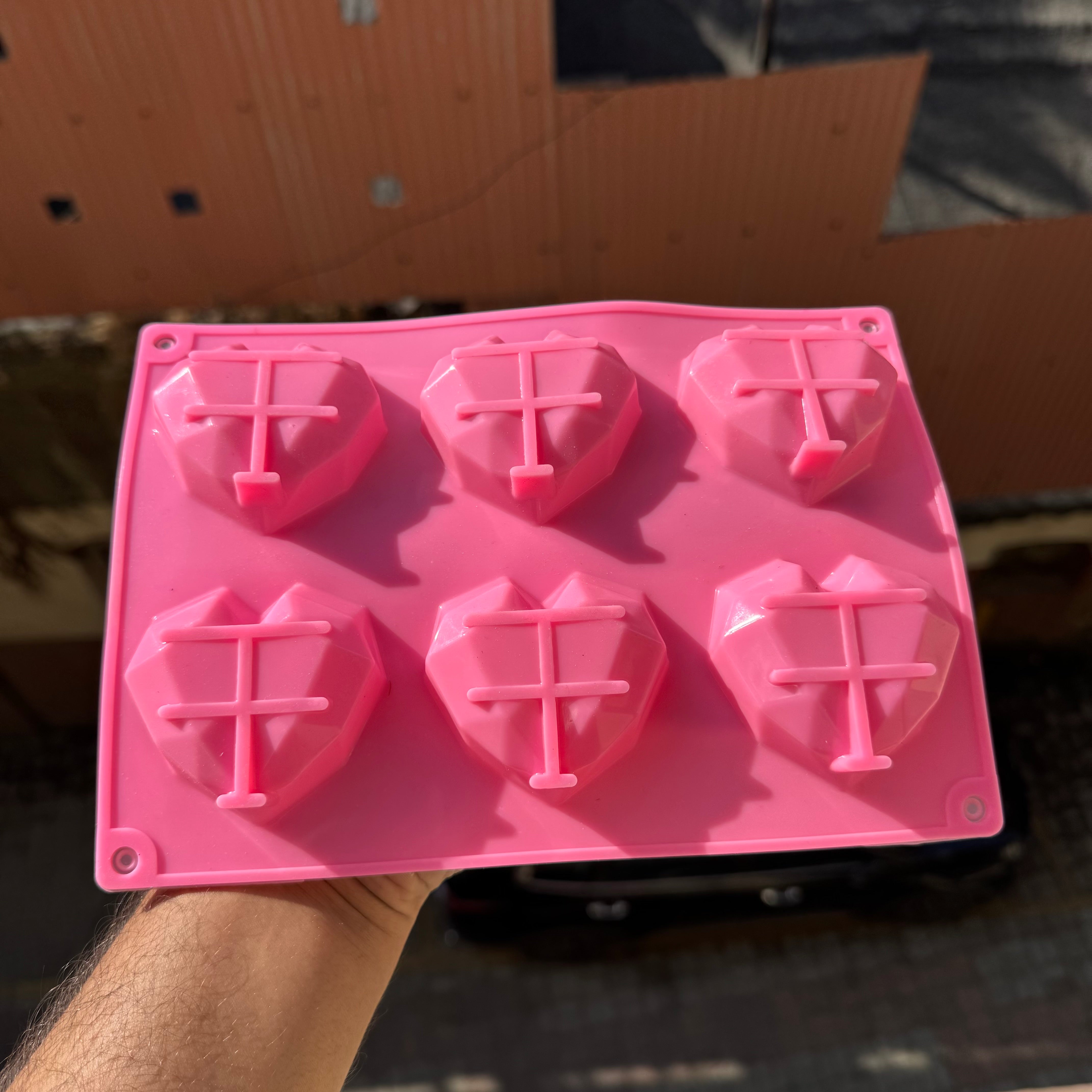 3d Pinata Heart 6in1 Chocolate Silicon Mould