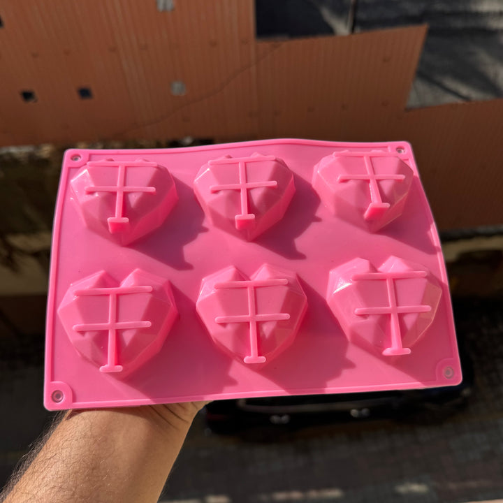 3d Pinata Heart 6in1 Chocolate Silicon Mould