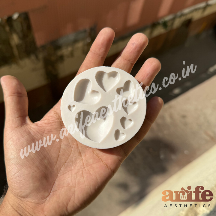 Heart in Heart Fondant / Chocolate Silicon Mould