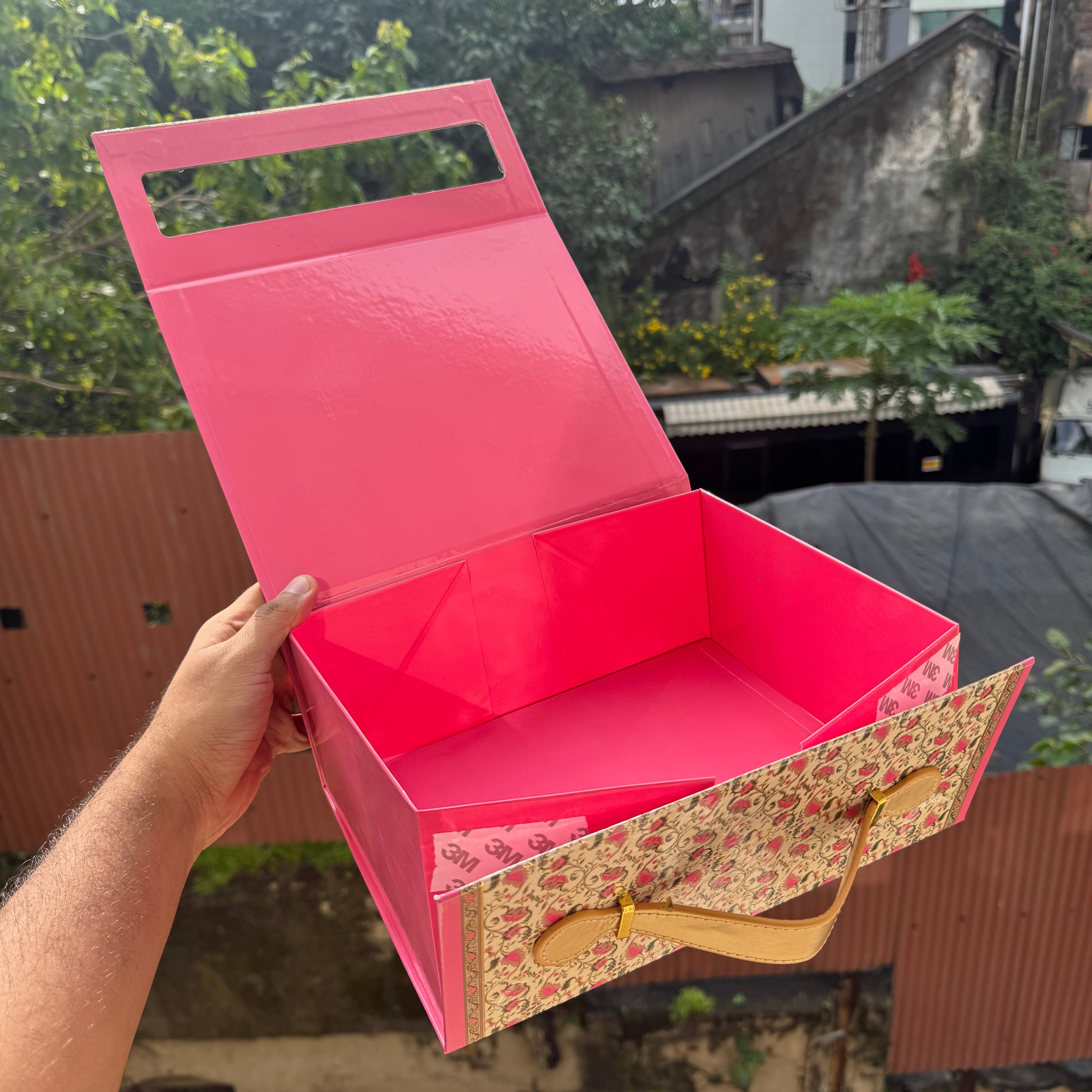 Sitara Trunk Collapsible Hamper Box 1pc | Rani