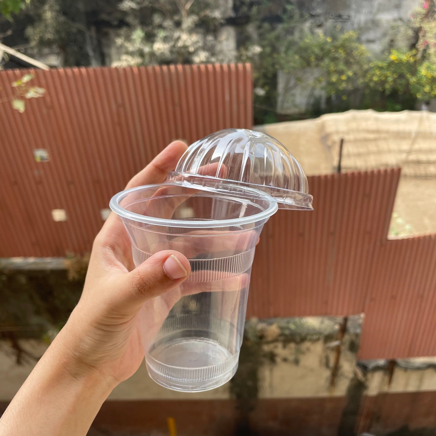 Dome Cups With Lid 350ml (10pc)