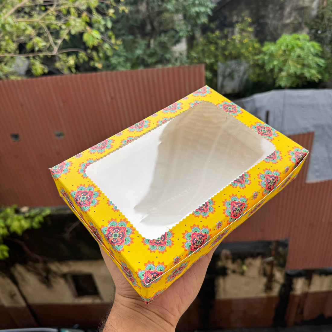 6 Brownie Box Bandhan Collection (10pc) • Yellow Mandala