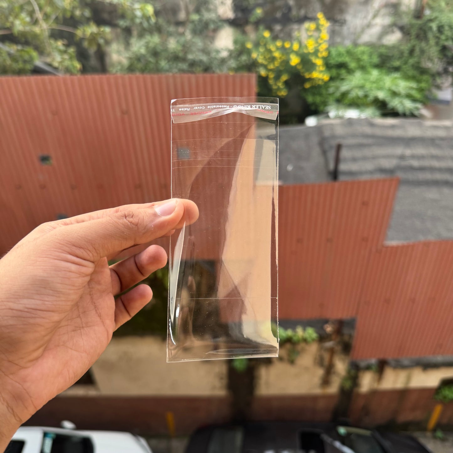 Transparent Cookie / Chocolate Bar Bags With Peel & Seal (100pcs) 2x5inch